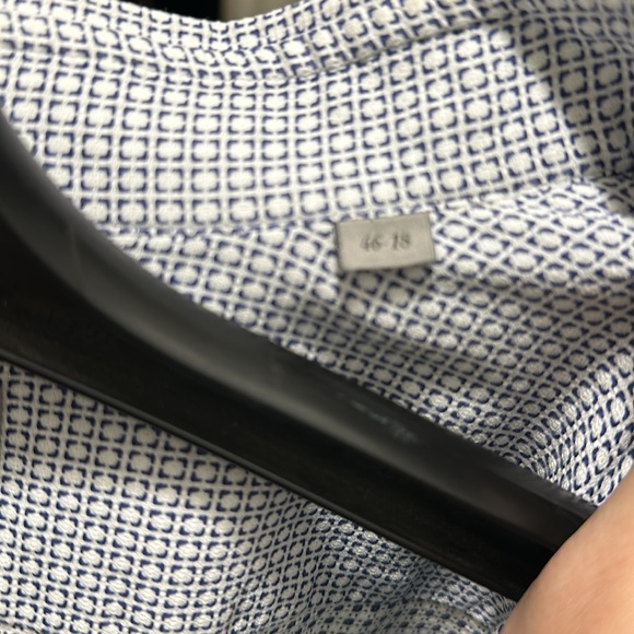 Canali Mens Button Down Dress / Casual Long Sleeve Shirt, Sz 46 - 18 - Picture 3 of 6